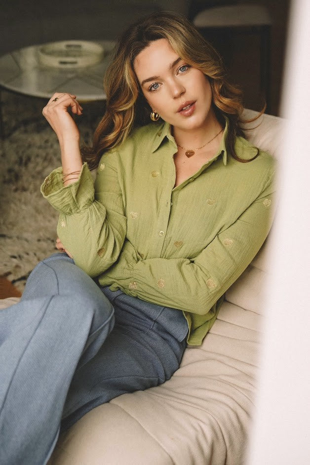 Chemise Achille en gaze de coton
