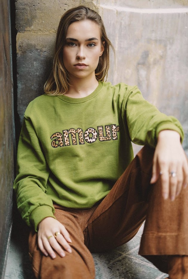 Leopard "LOVE" sweatshirt