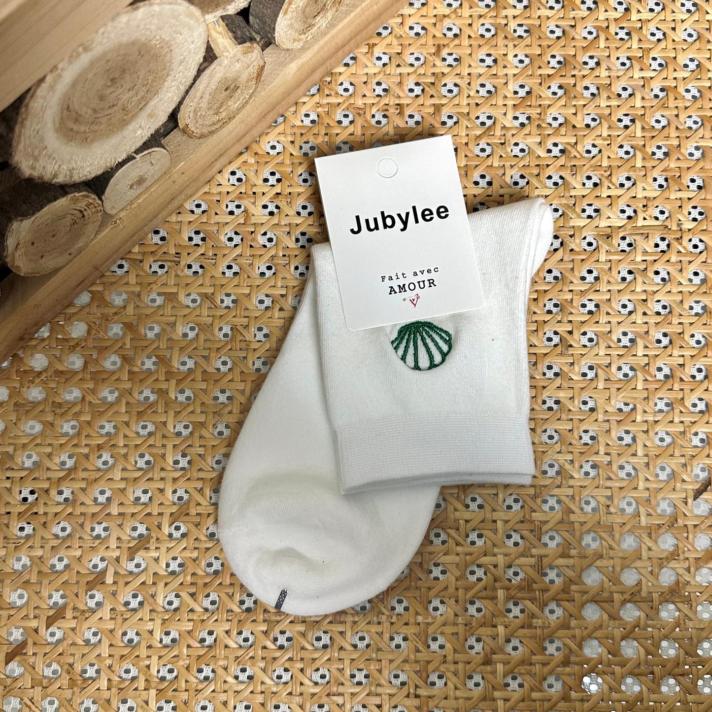 Socks with Nicky embroidery