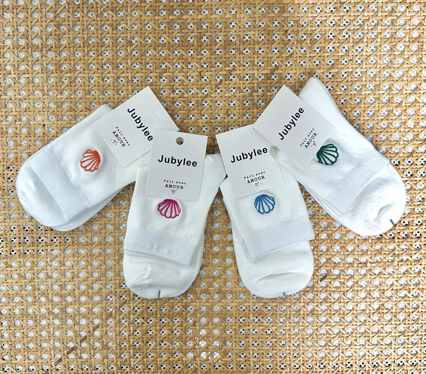 Socks with Nicky embroidery