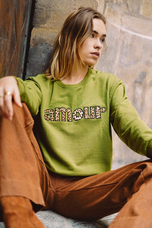 Leopard "LOVE" sweatshirt