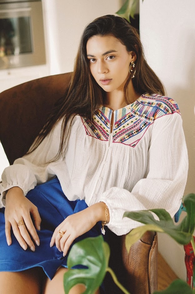 Blouse en broderie Julia