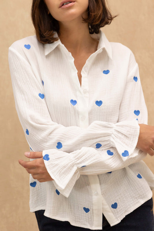 Achille shirt in cotton gauze