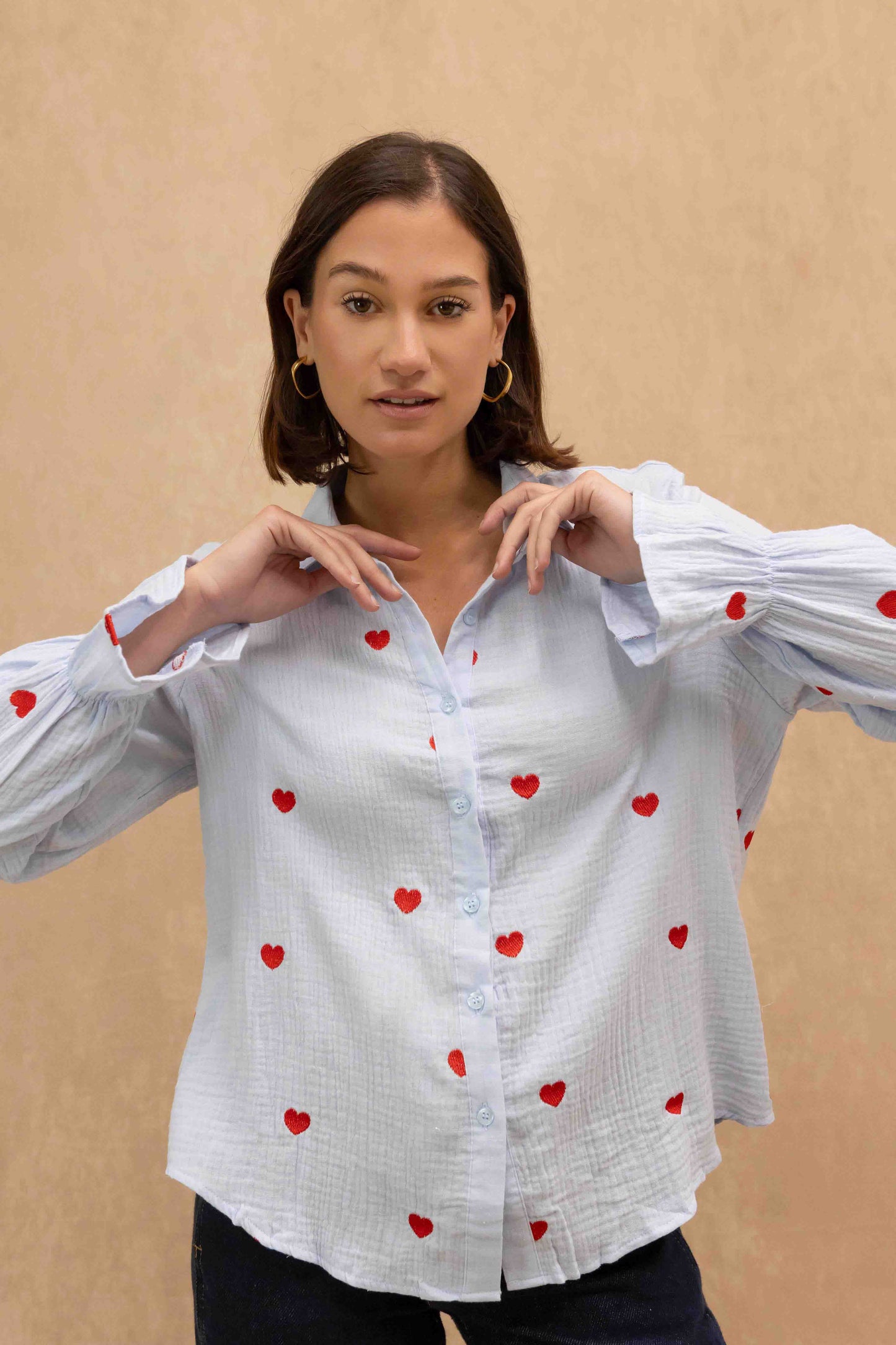 Chemise Achille en gaze de coton