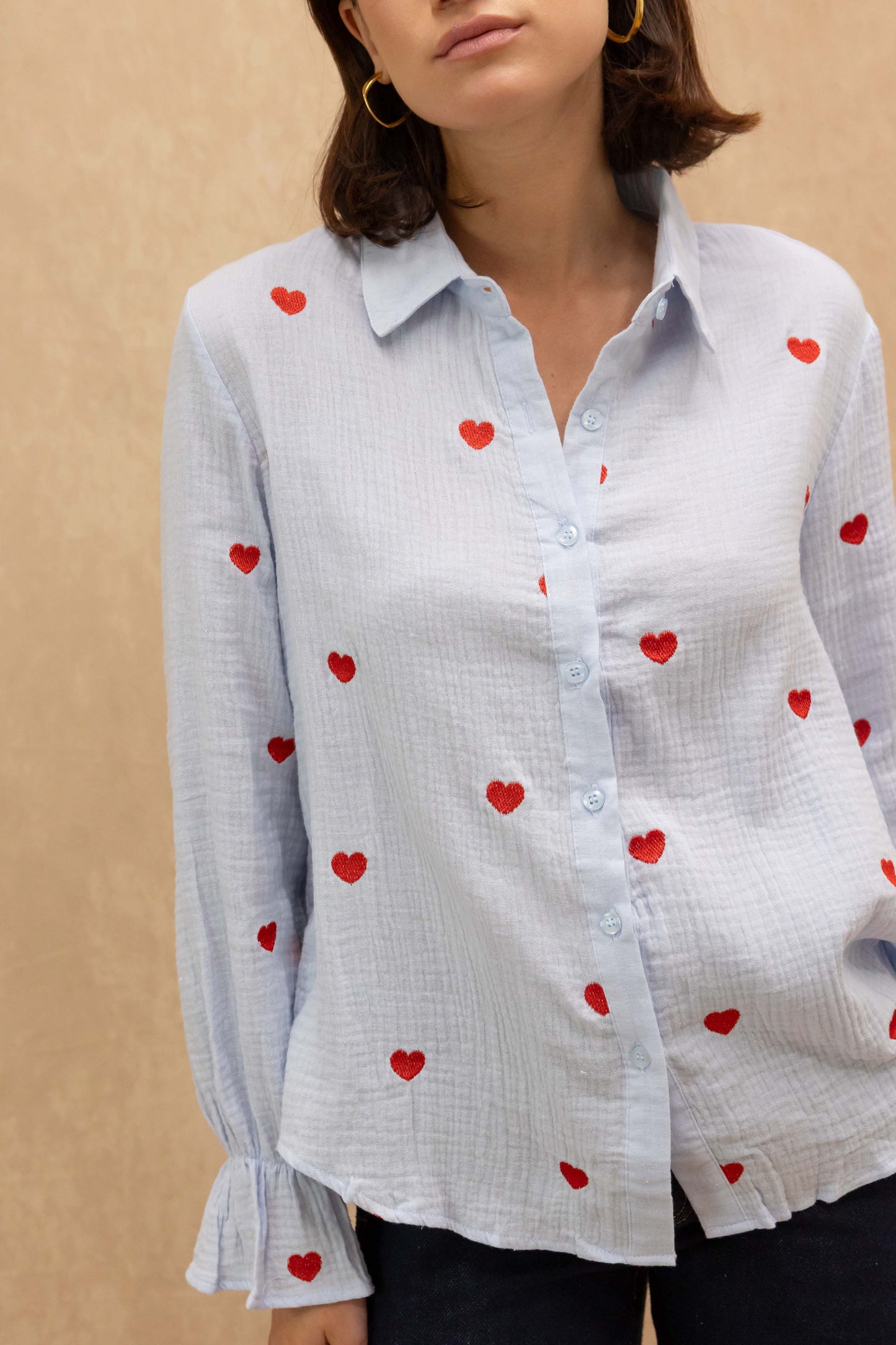 Chemise Achille en gaze de coton