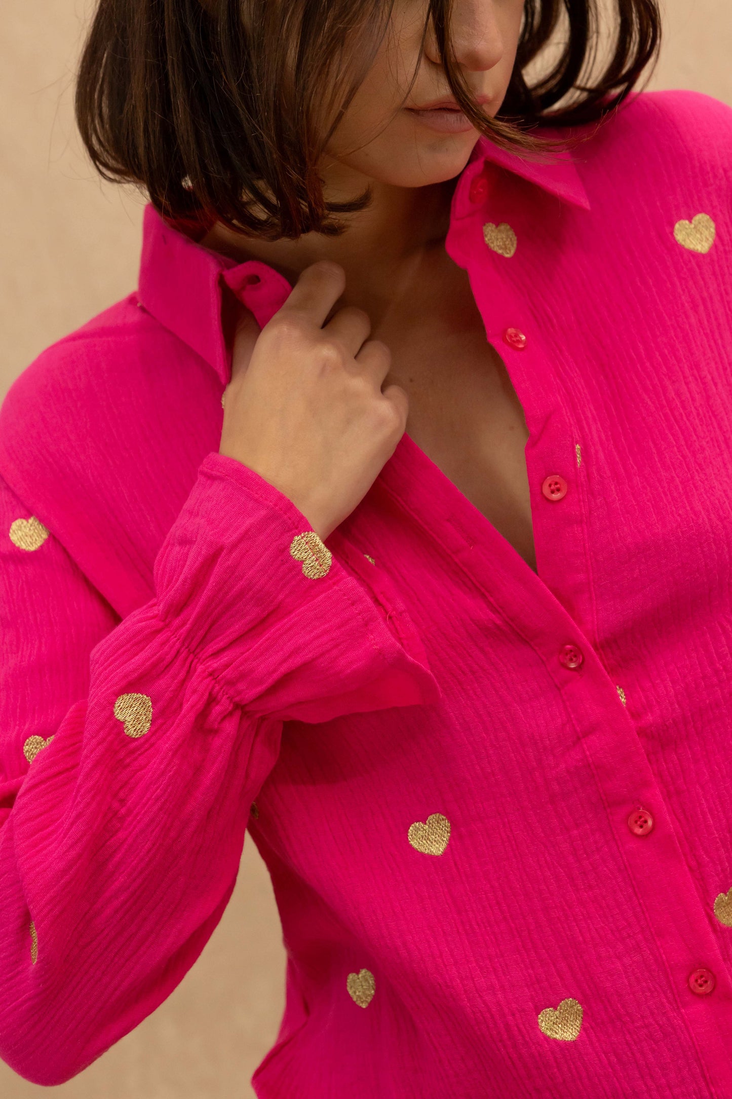 Chemise Achille en gaze de coton
