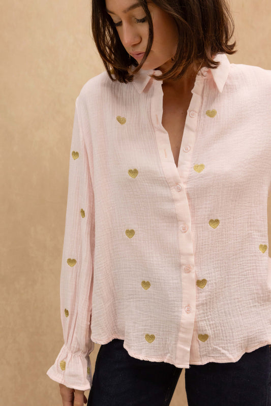 Achille shirt in cotton gauze