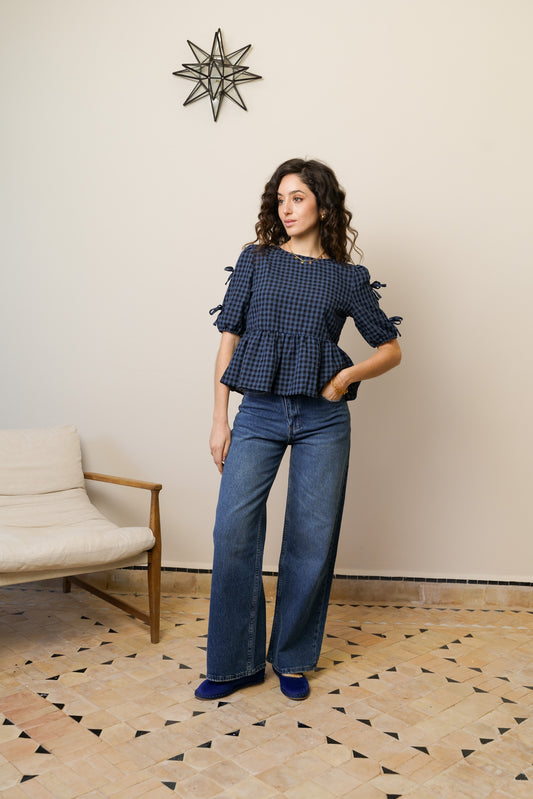 CHLOÉ GINGHAM BLOUSE