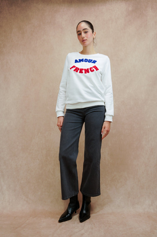 “AMOUR IS FRENCH” sweatshirt