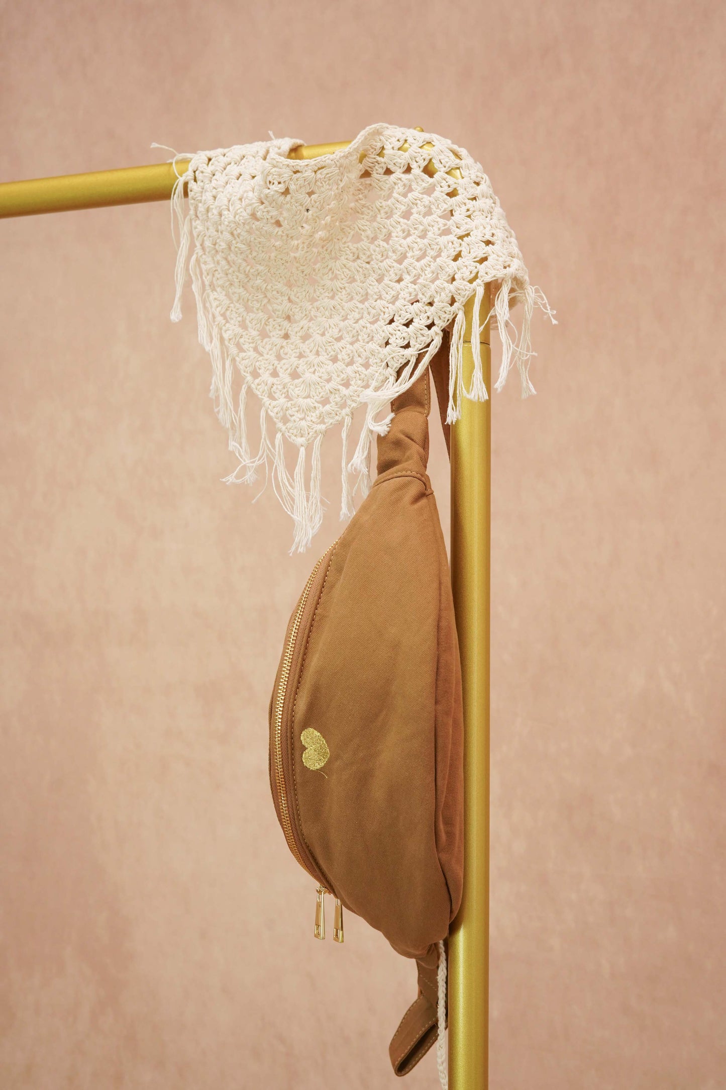 Embroidered Heart Bag