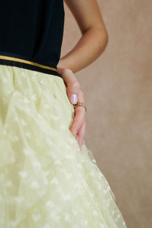 Jupe Tulle avec motif cœurs