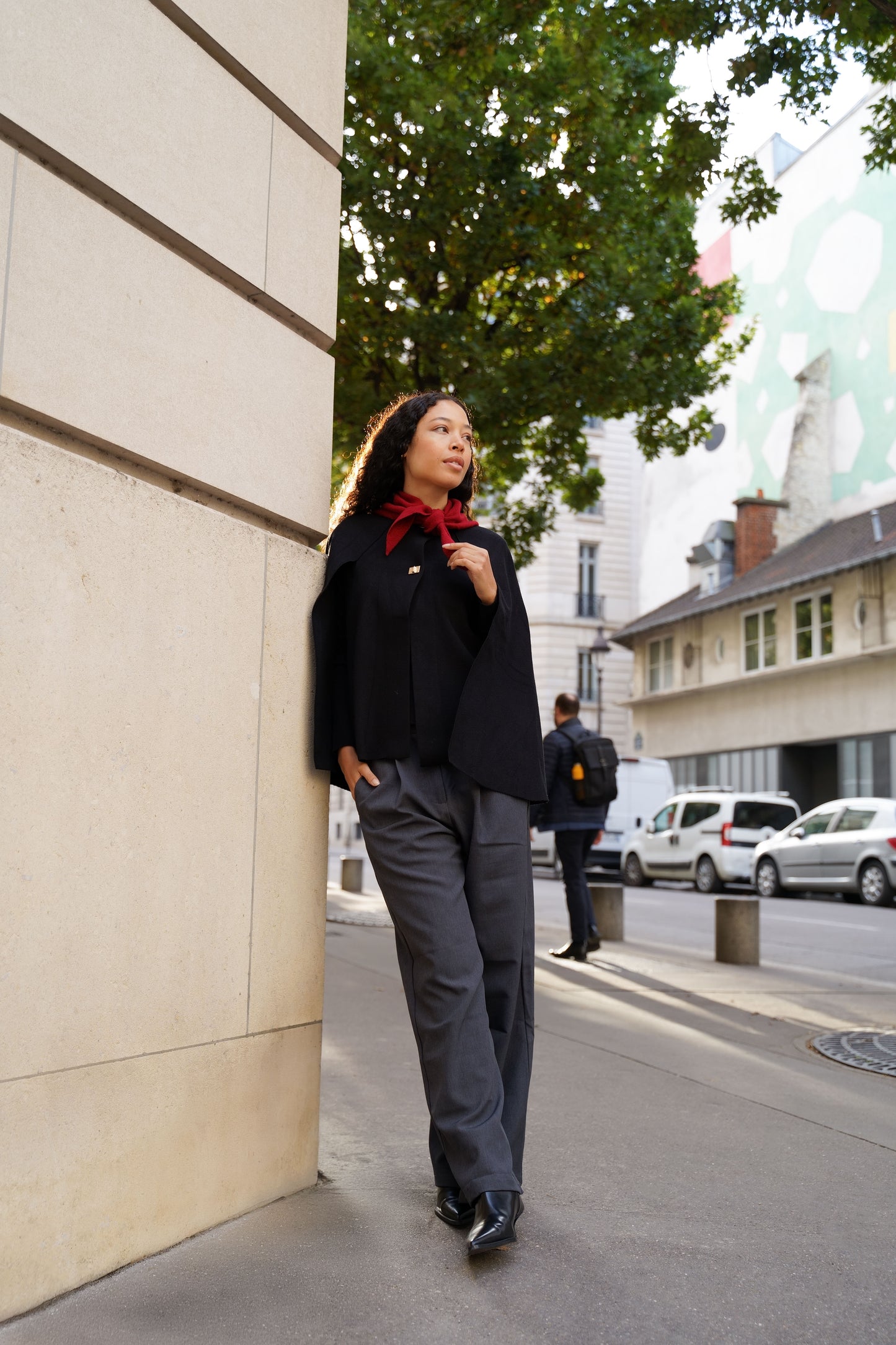FOULARD TRIANGULAIRE EN MAILLE