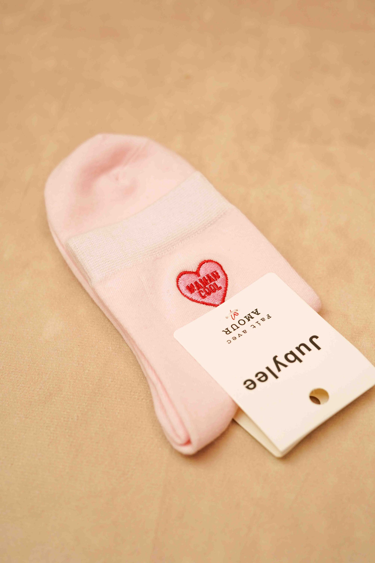 "COOL MOM" PINK SOCKS