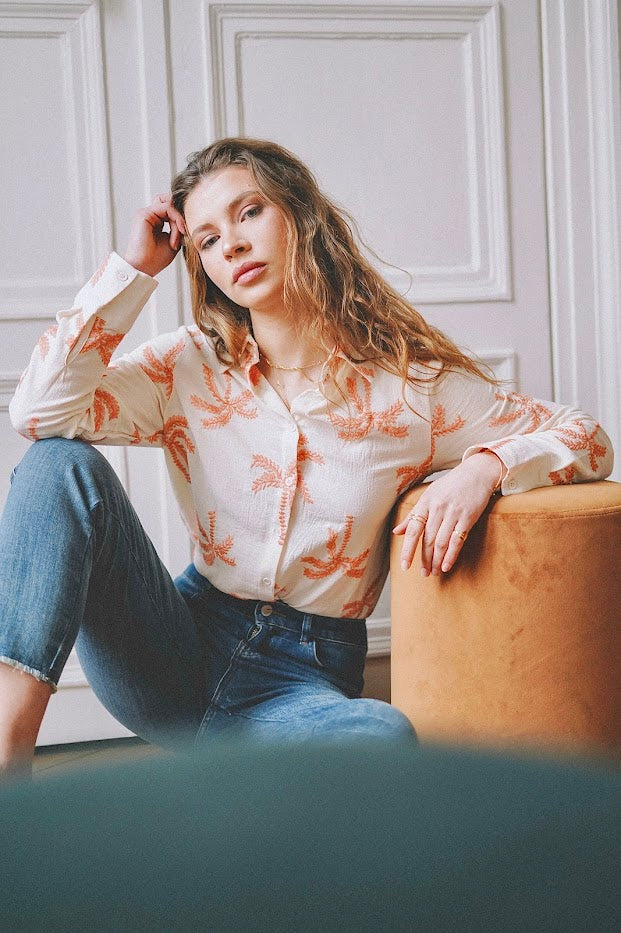 Shirt with Elvire embroidery