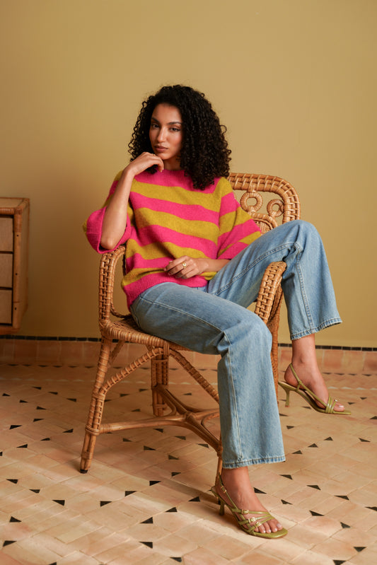 MAYA STRIPED SWEATER