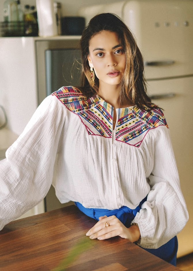 Blouse en broderie Julia