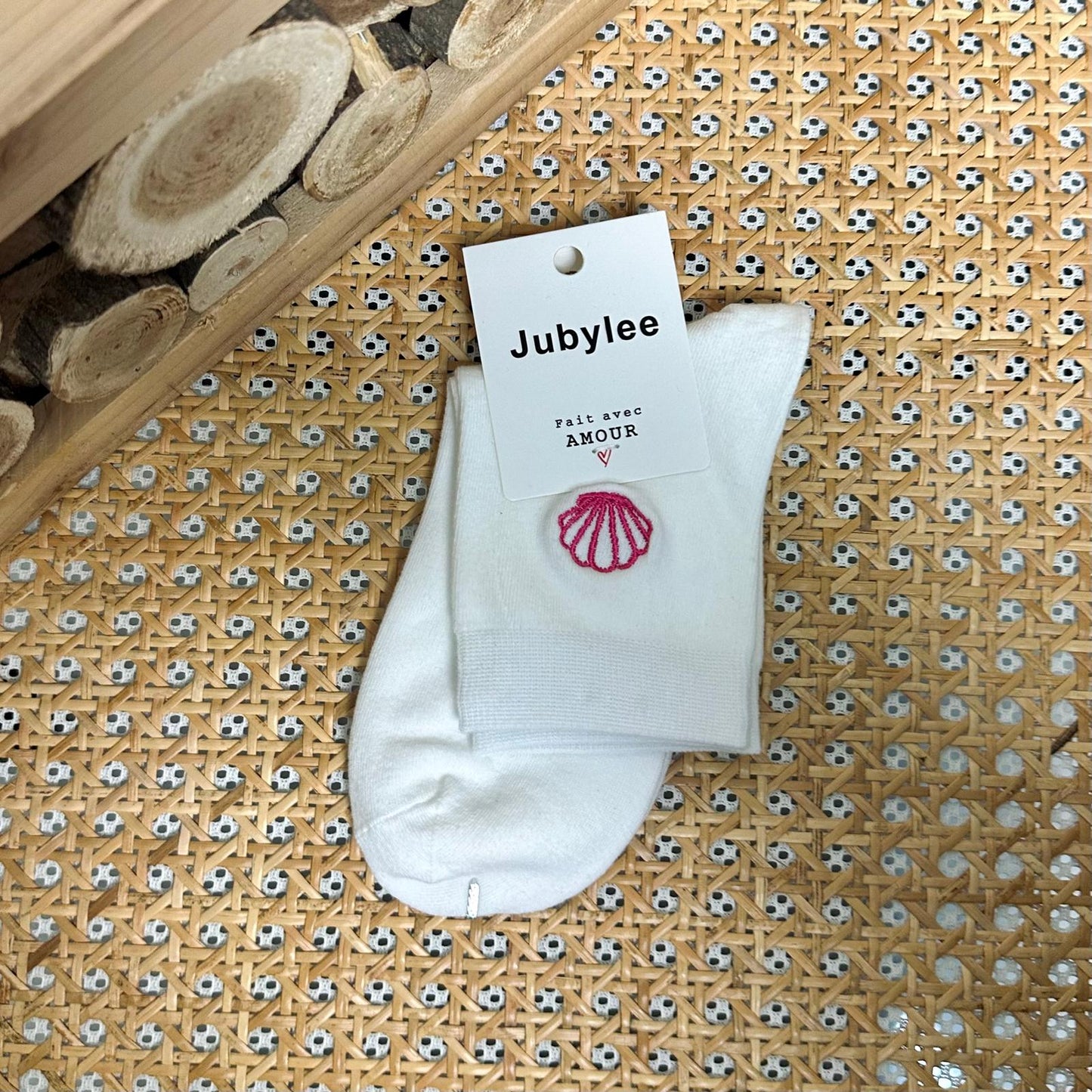 Socks with Nicky embroidery