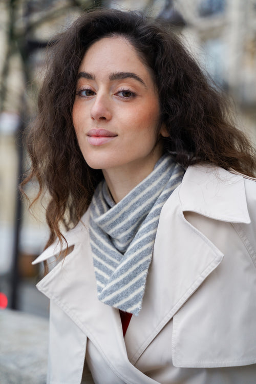 TRIANGULAR STRIPED SCARF