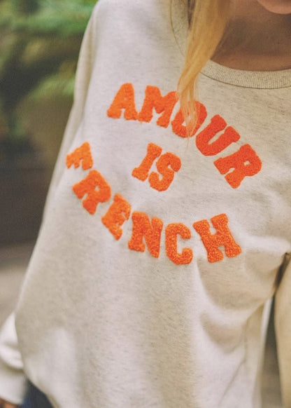 “AMOUR IS FRENCH” sweatshirt 