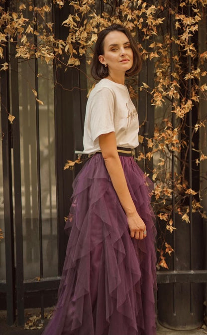 Long Tulle Skirt