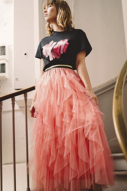 Long Tulle Skirt