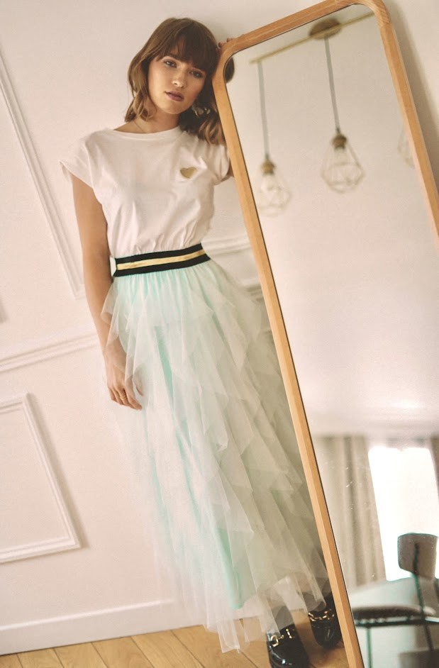 Long Tulle Skirt