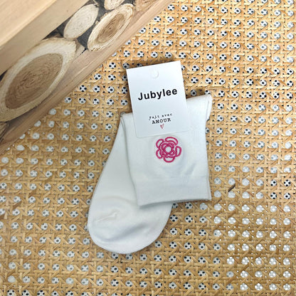 Chaussettes avec broderie Katie