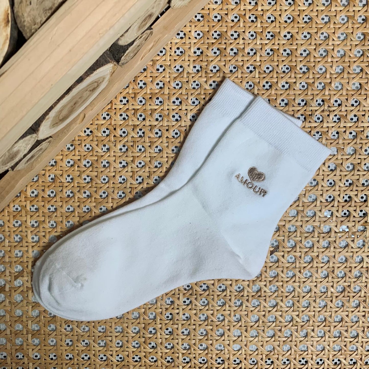 Chaussettes avec broderie Bea