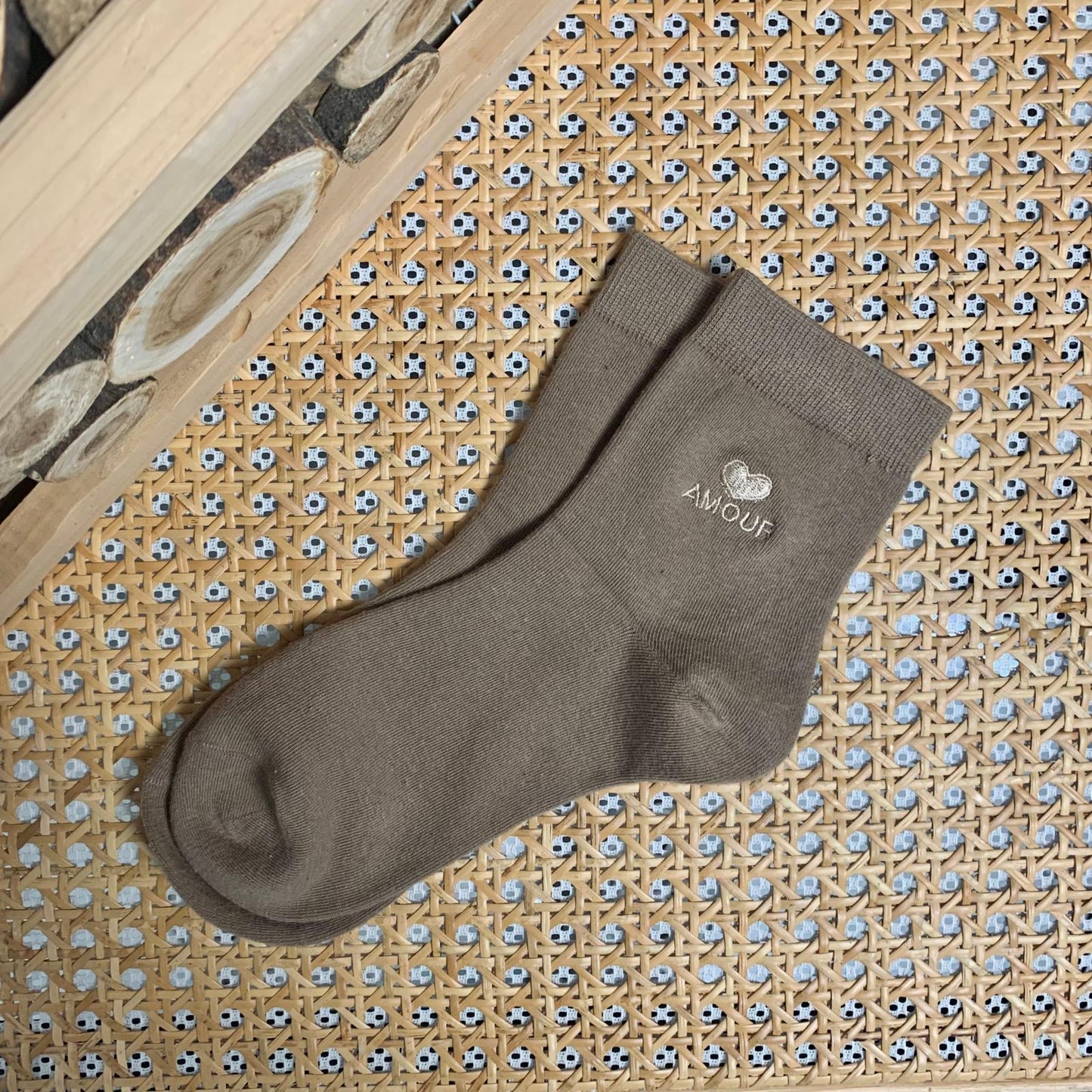 Chaussettes avec broderie Bea