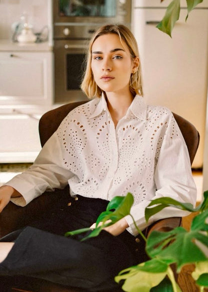 Alyson English embroidery shirt