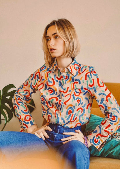 Colorful printed shirt