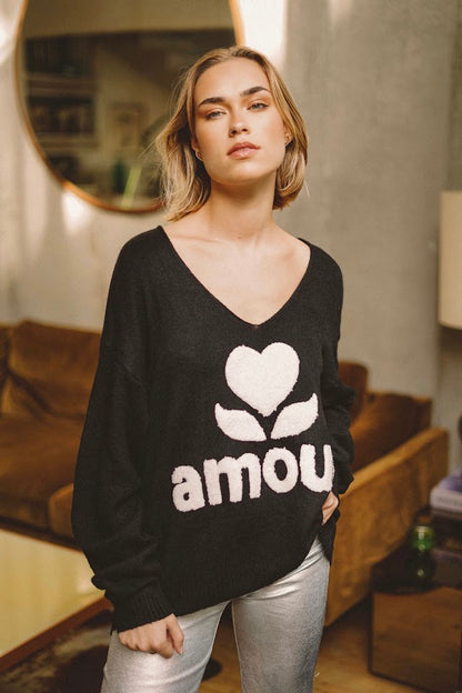 “LOVE” Oversize Sweater