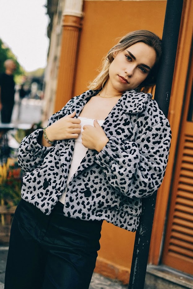 Leo print jacket