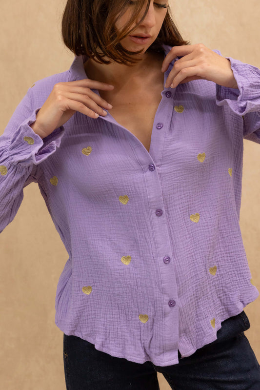 Chemise Achille en gaze de coton