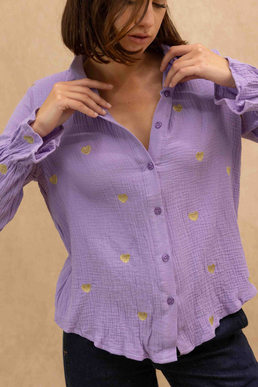 Chemise Achille en gaze de coton