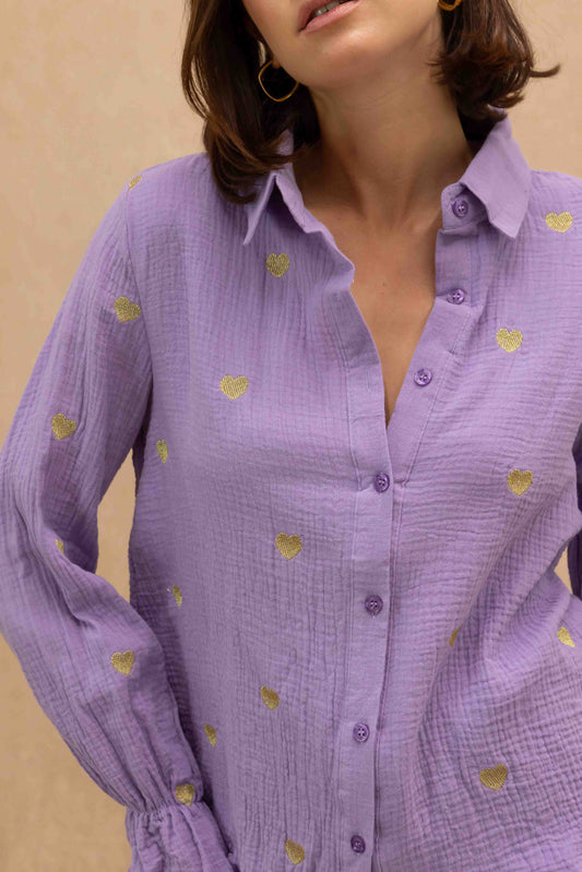Chemise Achille en gaze de coton