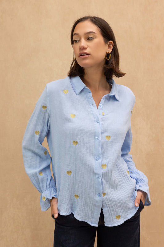 Chemise Achille en gaze de coton