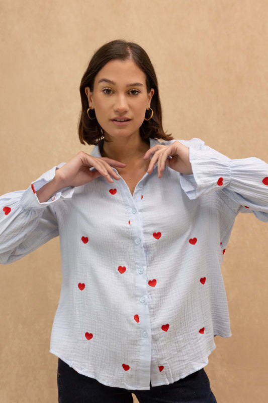 Chemise Achille en gaze de coton