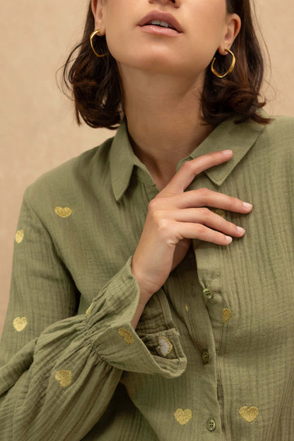 Chemise Achille en gaze de coton