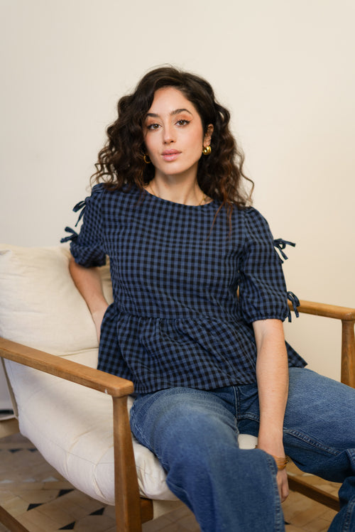 CHLOÉ GINGHAM BLOUSE