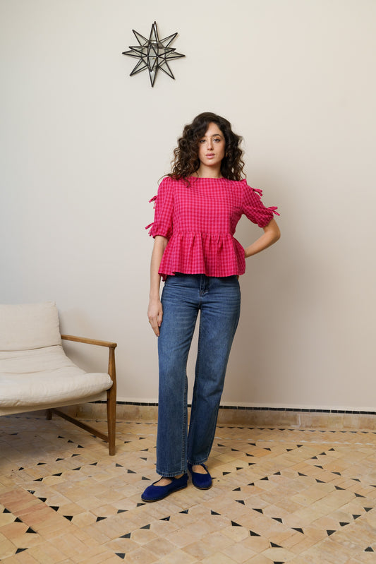 CHLOÉ GINGHAM BLOUSE
