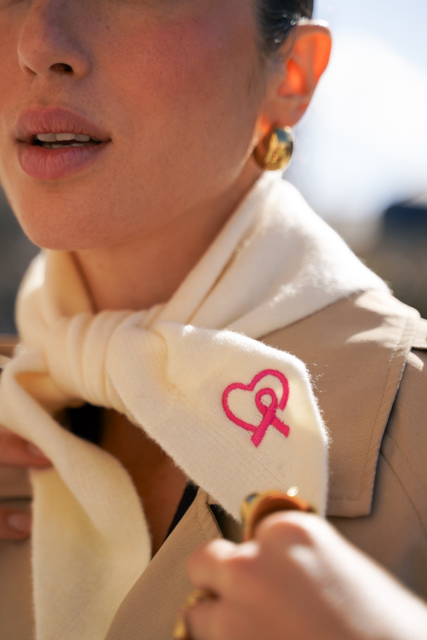 FOULARD OCTOBRE ROSE