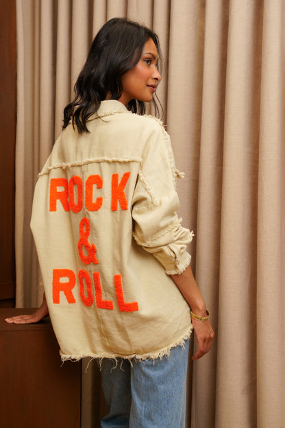 VESTE OVERSIZE "ROCK&ROLL"