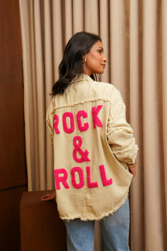 VESTE OVERSIZE "ROCK&ROLL"