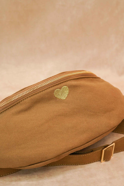 Embroidered Heart Bag