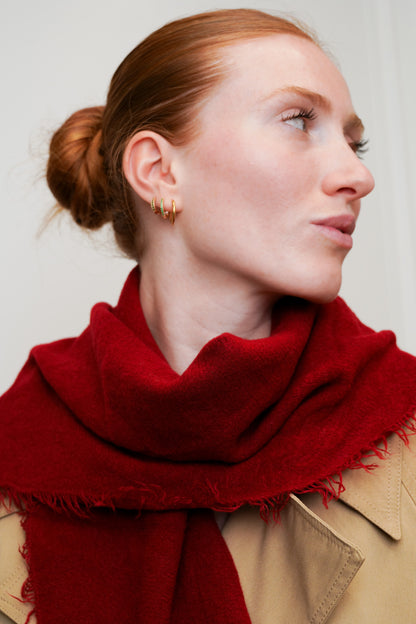 LARGE KNITTED SCARF