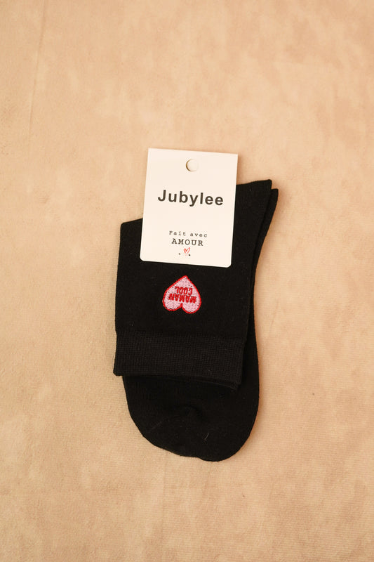 "COOL MOM" ​​WHITE SOCKS