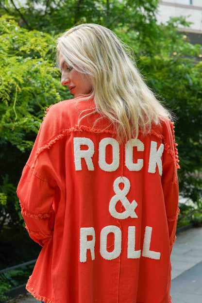 VESTE OVERSIZE "ROCK&ROLL"