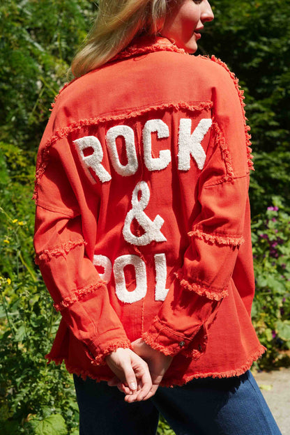 VESTE OVERSIZE "ROCK&ROLL"
