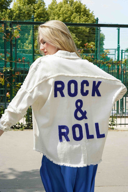 VESTE OVERSIZE "ROCK&ROLL"